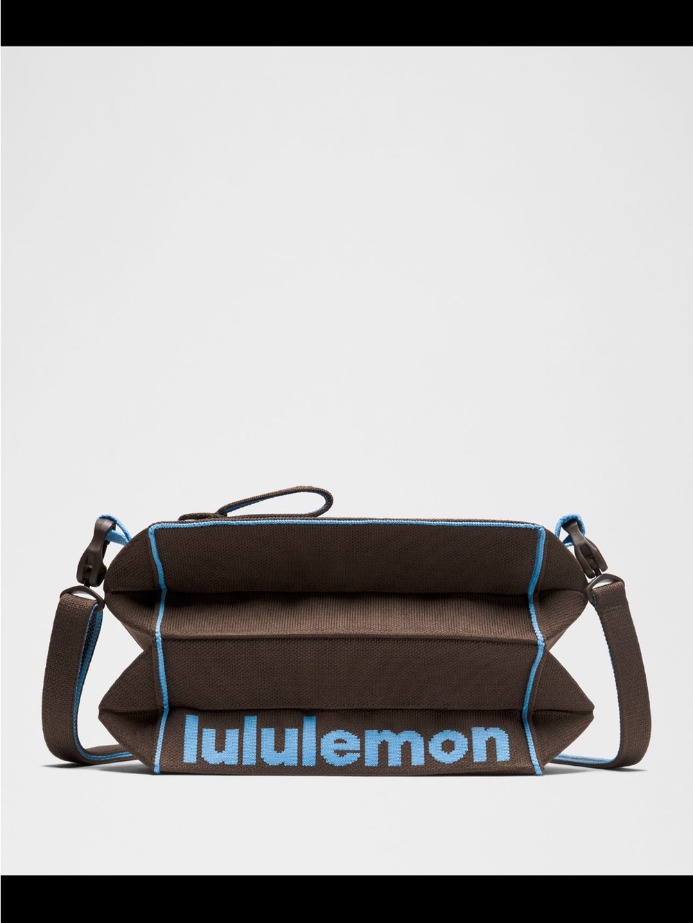 lululemon athletica Brown Messenger Bag with Blue Accents